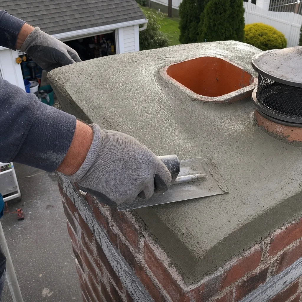 Chimney Cap & Crown Installation
